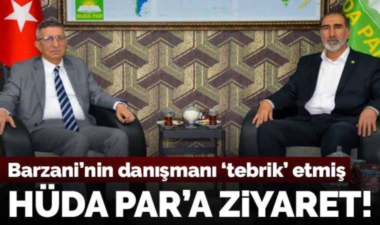 Barzani’nin danışmanı HÜDA PAR’ı ziyaret etti