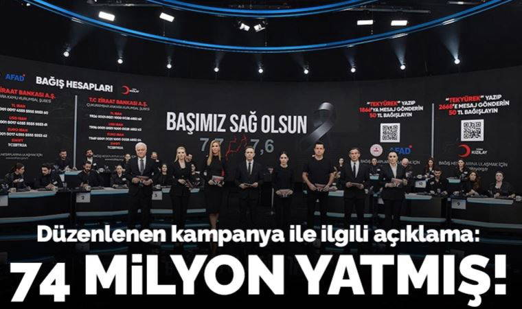 Fuat Oktay açıkladı: 'Türkiye Tek Yürek Kampanyası'nda taahhüt edilen bağışın 74 milyarı yatırıldı