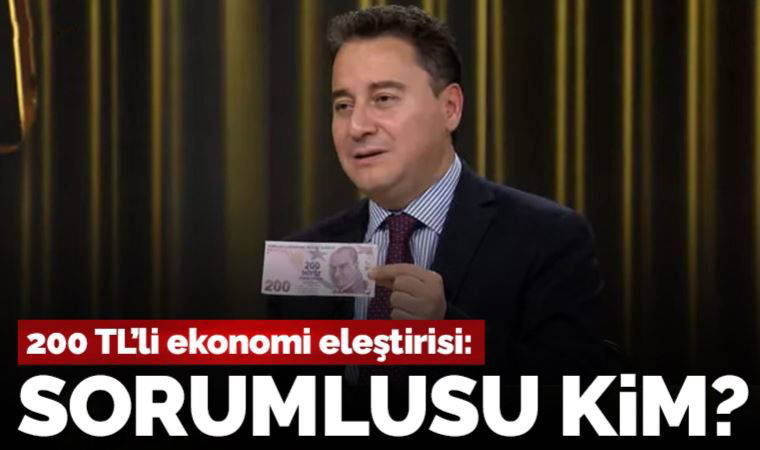 Babacan'dan canlı yayında ekonomi eleştirisi: Cebinden 200 TL çıkardı, dolar performansını açıkladı