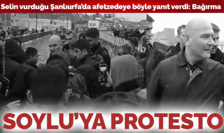 Süleyman Soylu'ya Şanlıurfa'da protesto