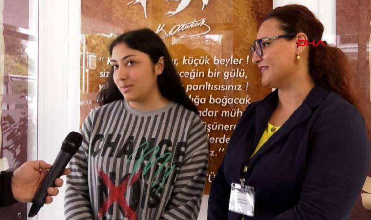 Depremzede Sıla, sınavda birinci oldu