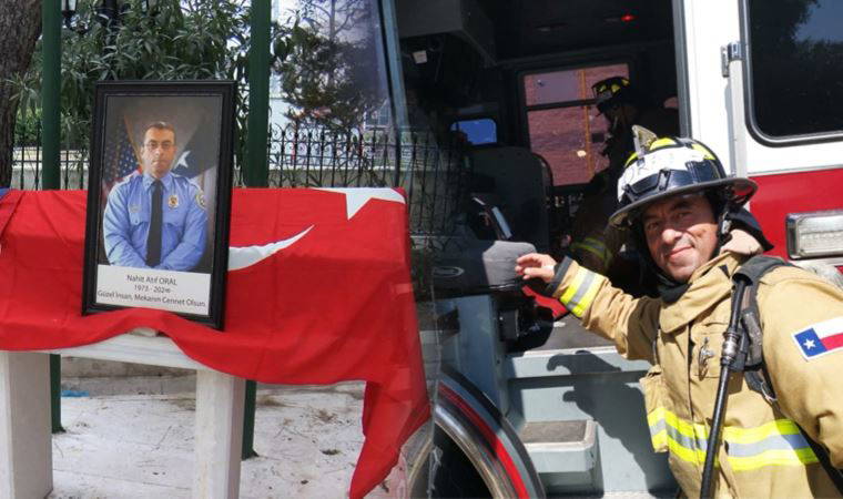 Amerika'da gönüllere taht kuran Türk itfaiyeciye törenli uğurlama: 'Dünyayı kurtarmak isteyen bir adamdı'