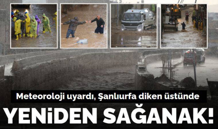 Selin vurduğu Şanlıurfa'da yeniden sağanak etkili oldu