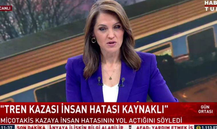 Habertürk TV Spikeri Serap Belet'ten canlı yayında AKP'ye istifa göndermesi