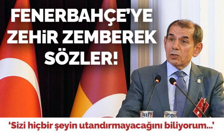 Galatasaray Başkanı Dursun Özbek'ten flaş gönderme: Sizi hiçbir şeyin utandırmayacağını biliyorum
