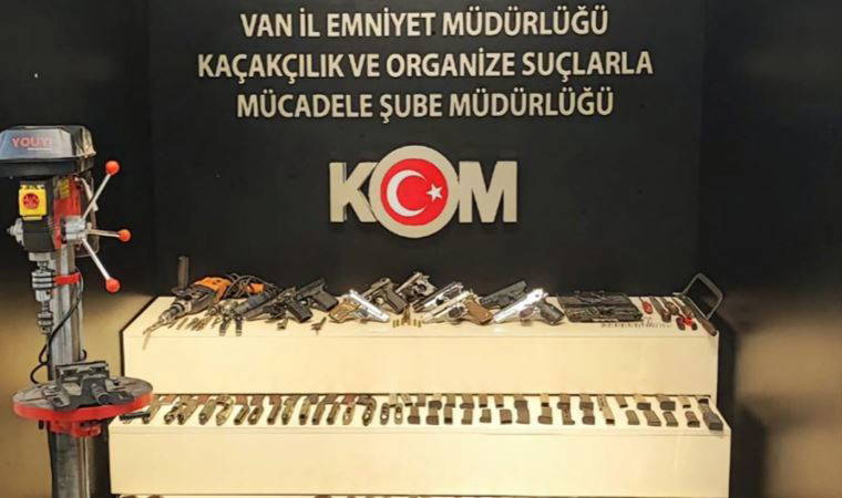 Van’da ‘silah imalatı ve ticareti’ yapanlara operasyon: 2 tutuklama