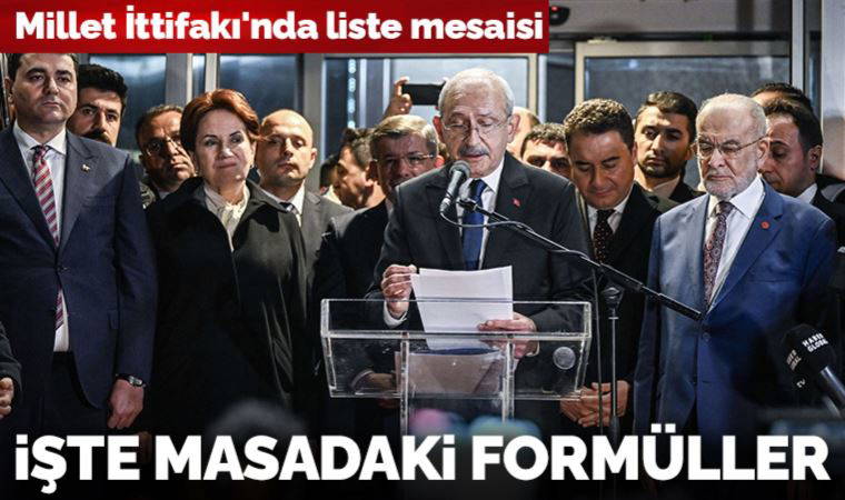 Millet İttifakı'nda liste mesaisi: İşte masadaki formüller