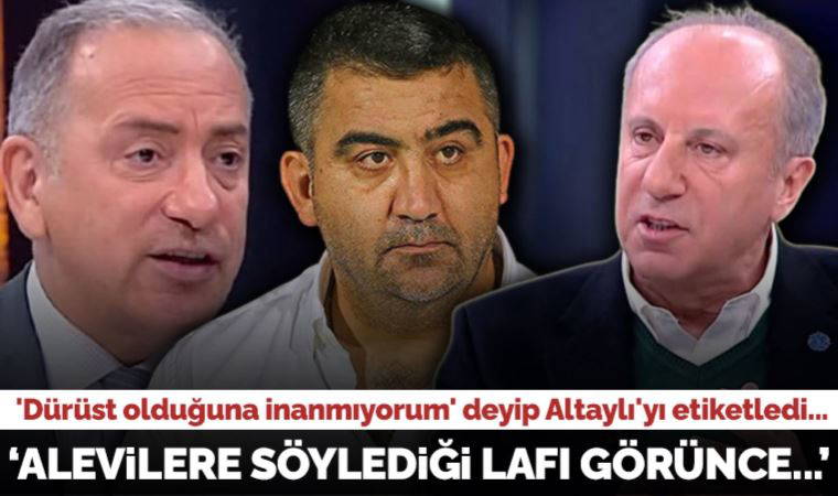 'Dürüst olduğuna inanmıyorum' deyip Fatih Altaylı'yı etiketledi... Ümit Özat'tan Muharrem İnce'ye tepki: 'Alevilere söylemiş olduğu lafı görünce...'