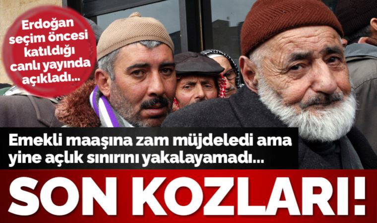 Son dakika... Erdoğan, emekliye zammı açıkladı! En düşük maaş açlık sınırının altında kaldı