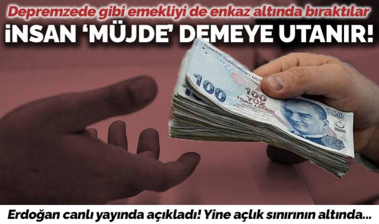 En düşük emekli maaşı 7500 lira oldu: Erdoğan muhalefetin dediğine bir nebze yaklaştı!