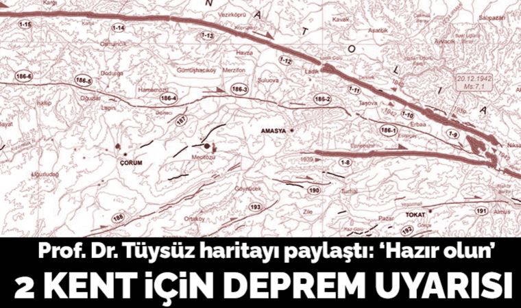 Okan Tüysüz 'Hazır olun' diyerek 2 kent için deprem uyarısı yaptı