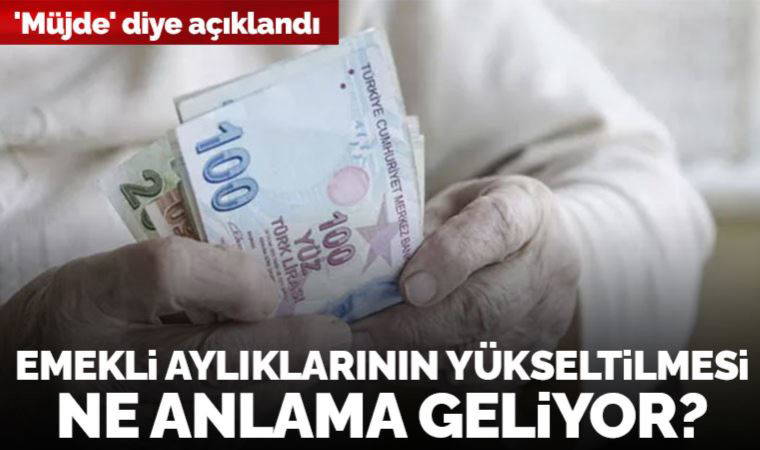 En düşük emekli aylıklarının yükseltilmesi ne anlama geliyor?
