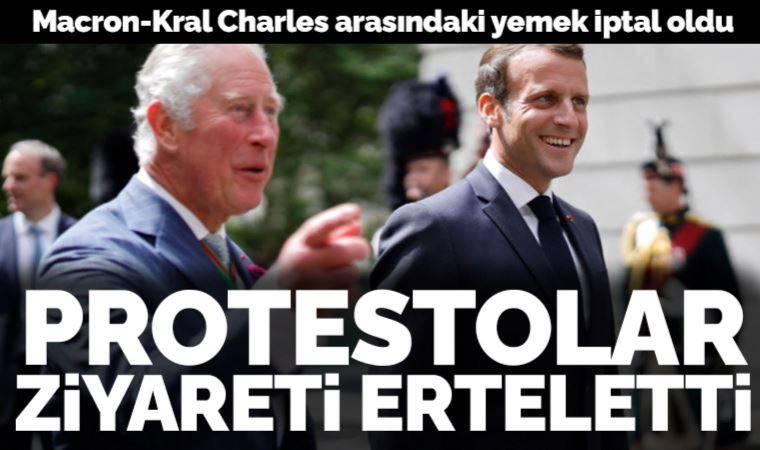 Kral III. Charles'ın ziyareti ertelenince yemek iptal oldu