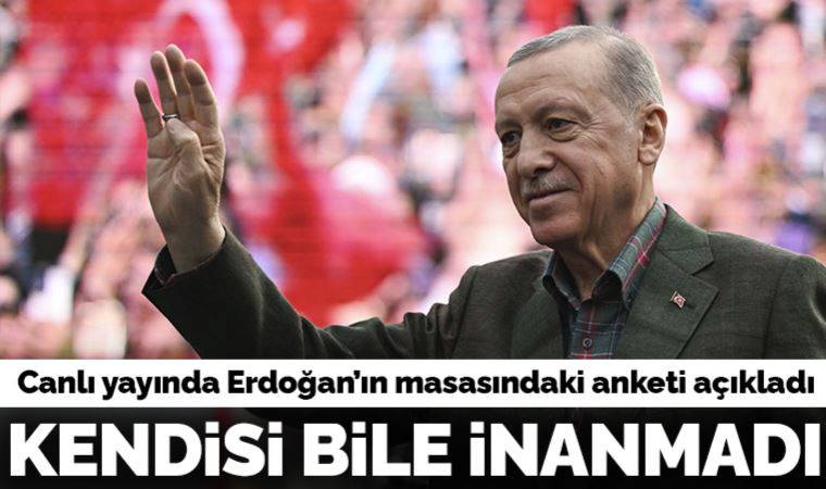 AKP'li Yavuz Erdoğan'ın masasındaki anketi paylaştı: Kendisi bile inanmadı