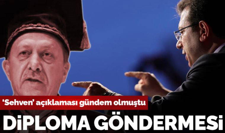 Son Dakika: İmamoğlu'ndan diploma göndermesi