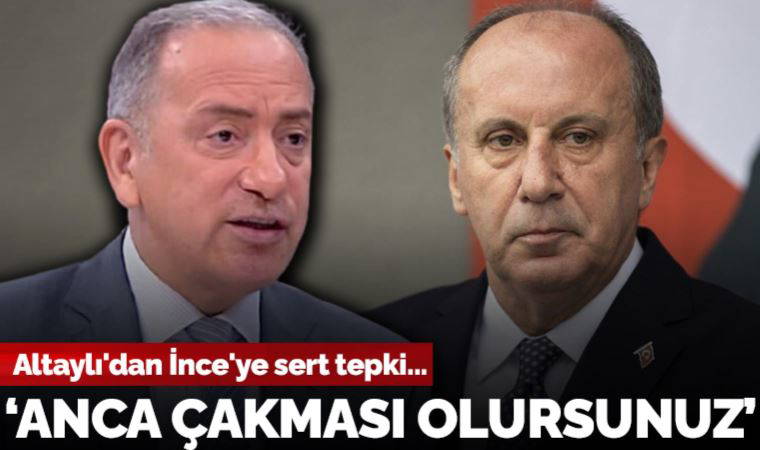 Fatih Altaylı'dan Muharrem İnce'nin o açıklamalarına tepki: 'Bu sözlerin orijinal sahibi varken, siz ancak çakması olursunuz'