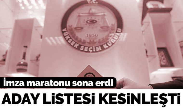 Son dakika... İmza maratonu sona erdi! YSK Başkanı'ndan açıklama