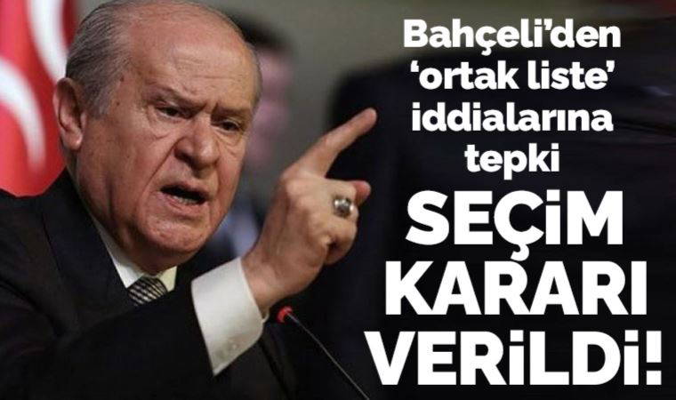 Son dakika... Bahçeli açıkladı: MHP seçime kendi amblem ve adaylarıyla katılacak