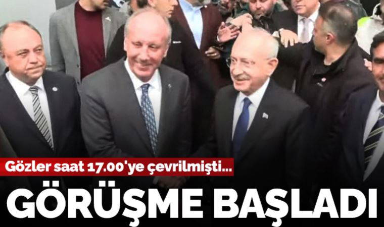 Son dakika... Kemal Kılıçdaroğlu ve Muharrem İnce görüşmesi başladı