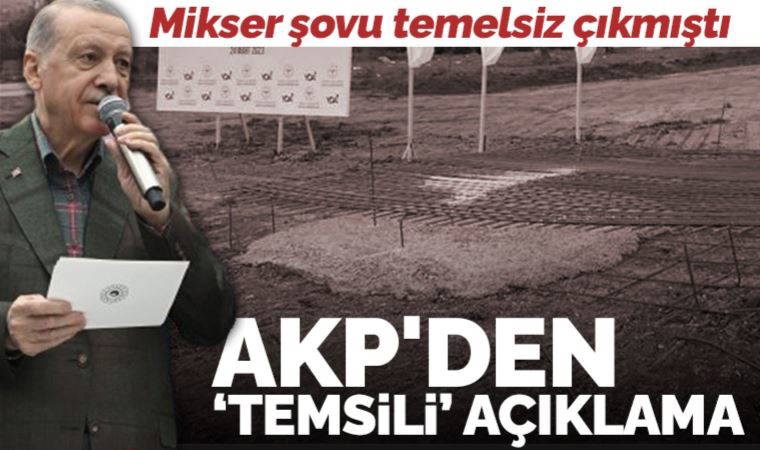 Erdoğan'ın mikser şovu temelsiz çıkmıştı: AKP'den temsili açıklama