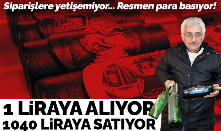 1 TL’ye aldığı atık şişeleri Avrupa’ya 1040 liraya satıyor