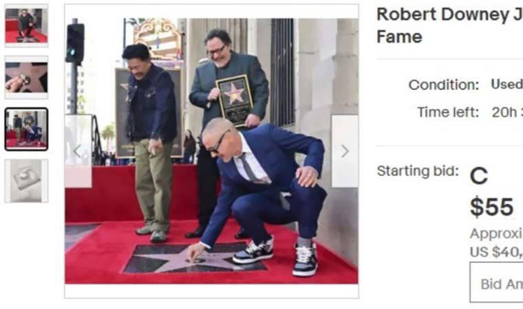 Hollywood yıldızının çiğnediği sakızı satışa çıkardı