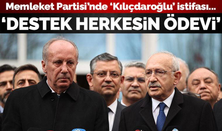 Memleket Partisi'nde 'Kılıçdaroğlu' istifası: Veriler, AKP’yi göndermek de olsa...