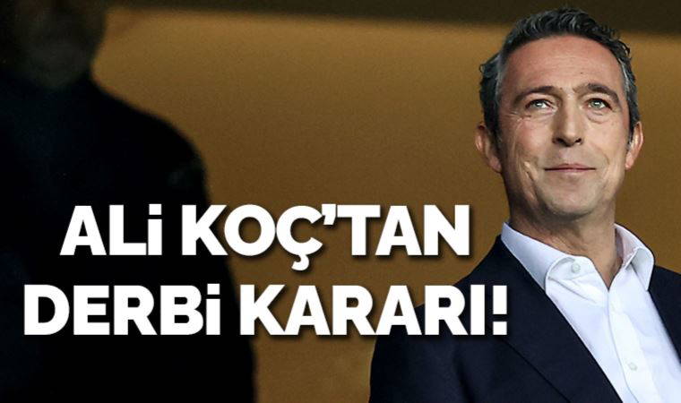 Fenerbahçe yönetiminden derbi kararı!