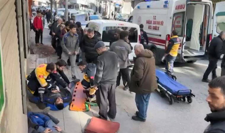 Kağıthane'de akıl almaz kaza: Teknisyenler bebekli kadının üstüne düştü