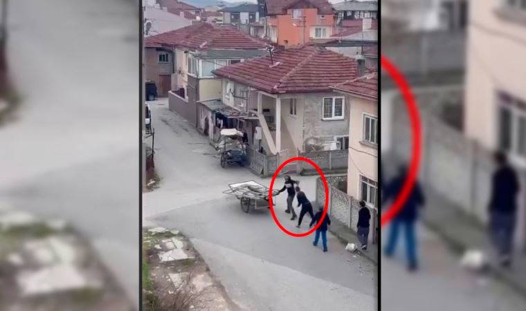 Soba çaldığını iddia etti, eskiciye saldırdı