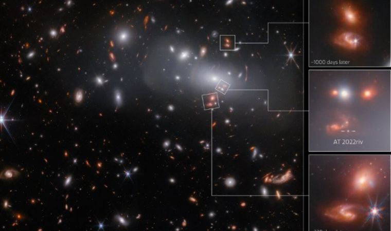 Galaksinin yıllar önceki ve sonraki hali aynı anda fotoğraflandı