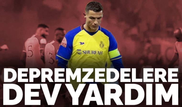 Cristiano Ronaldo'dan depremzedelere dev yardım