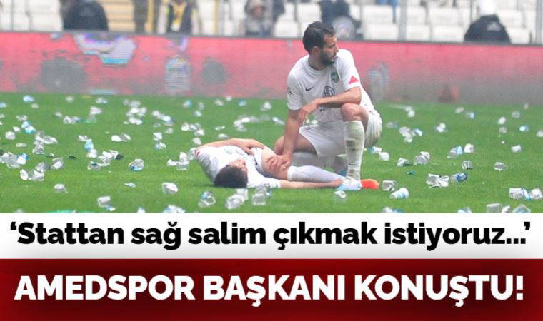Amedspor Başkanı Selahattin Yıldırım: 'Stattan sağ salim çıkmak istiyoruz'