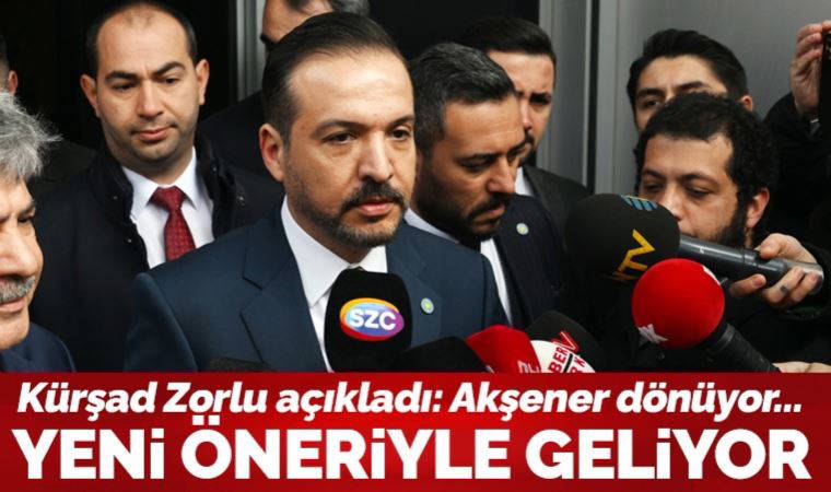 Son dakika... İYİ Parti Sözcüsü Kürşad Zorlu'dan flaş açıklama: Meral Akşener, Millet İttifakı'na yeni önerisini sunacak!