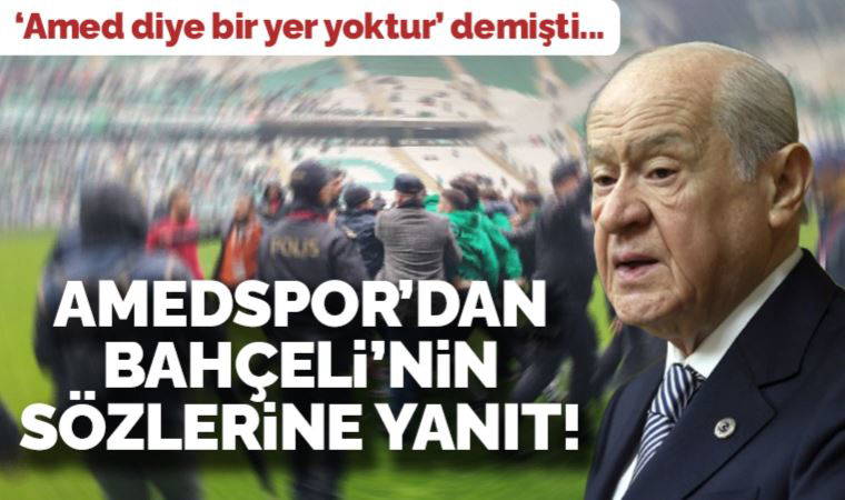 Amedspor'dan Bahçeli'nin sözlerine yanıt: 'Amedspor hep vardı, hep var olacaktır'
