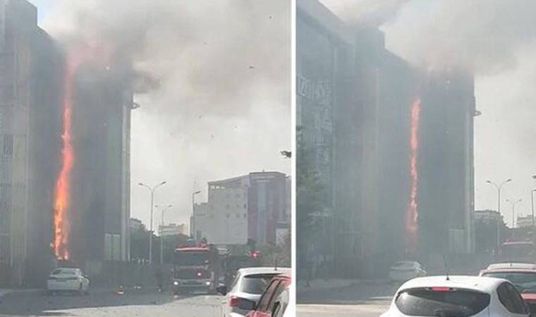 Son Dakika: İstanbul'da iş merkezinde yangın!