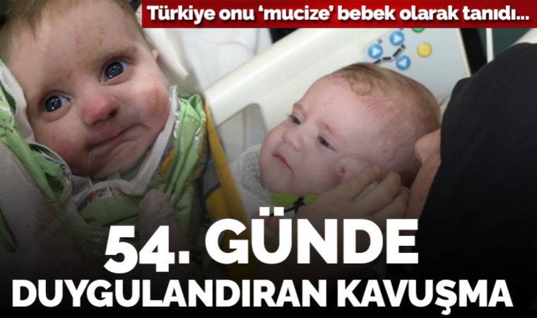 Enkazdan 128 saat sonra çıkarılan 'Mucize bebek' annesine kavuştu
