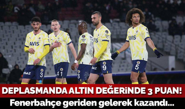 Fenerbahçe geriden gelerek kazanmasını bildi! Karagümrük 1-2 Fenerbahçe