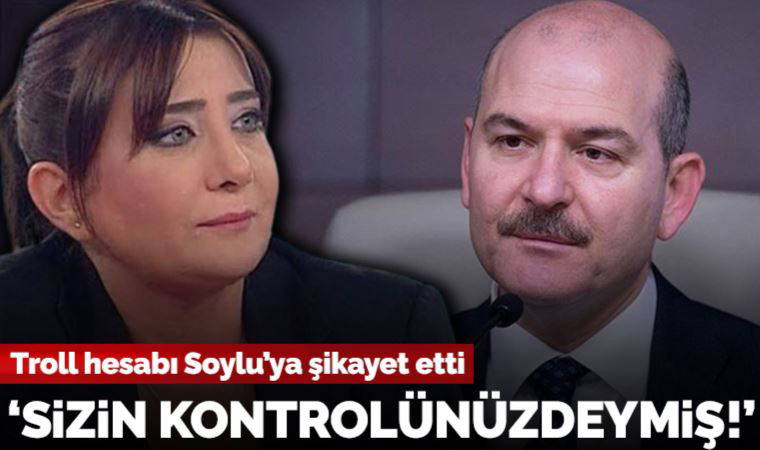 Sevilay Yılman troll hesabı Süleyman Soylu'ya şikâyet etti: 'Sizin kontrolünüzde bir pislikmiş!'