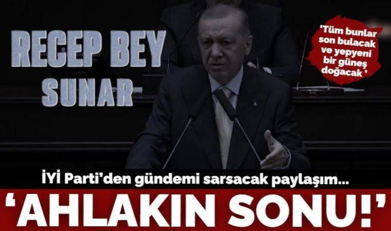 İYİ Parti'den seçim kampanyası videosu: 'Recep Bey sunar; ahlakın sonu'