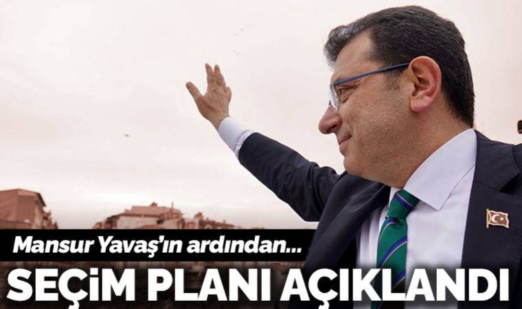 Mansur Yavaş'ın ardından İmamoğlu da seçim planını açıkladı