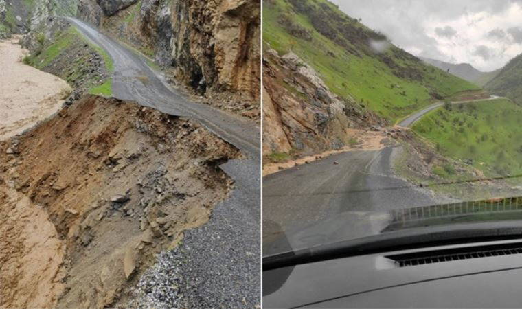 Hakkari'de kuvvetli yağış heyelanlara neden oldu