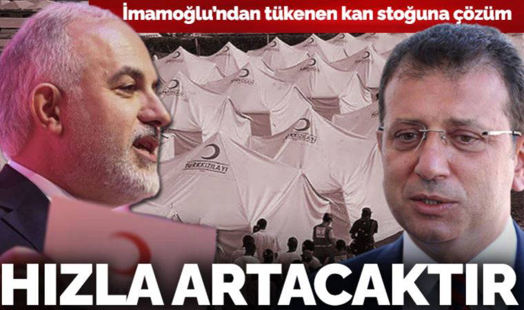 İmamoğlu'ndan Kızılay'ın tükenen kan stoğuna çözüm