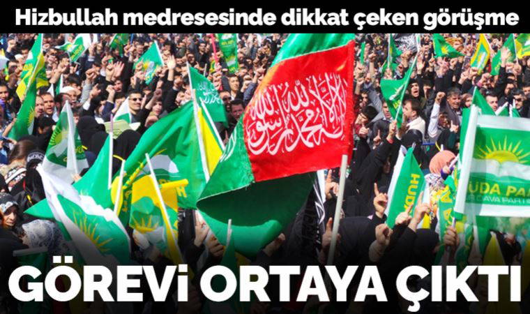 Hizbullah medresesinde dikkat çeken görüşme
