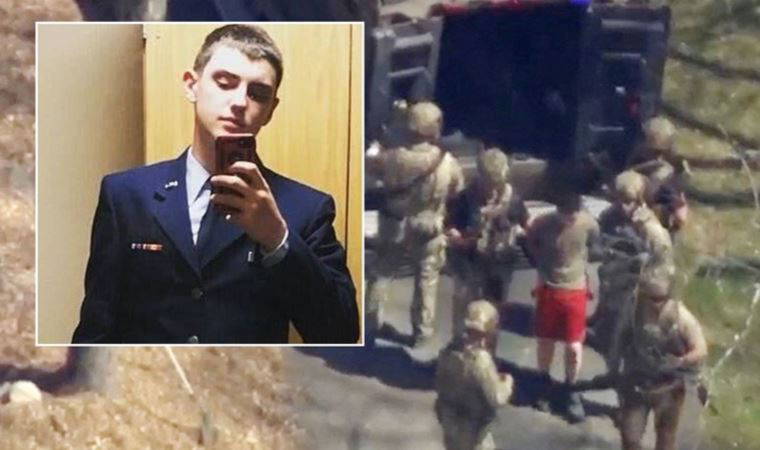 US officers take leaked documents suspect into custody