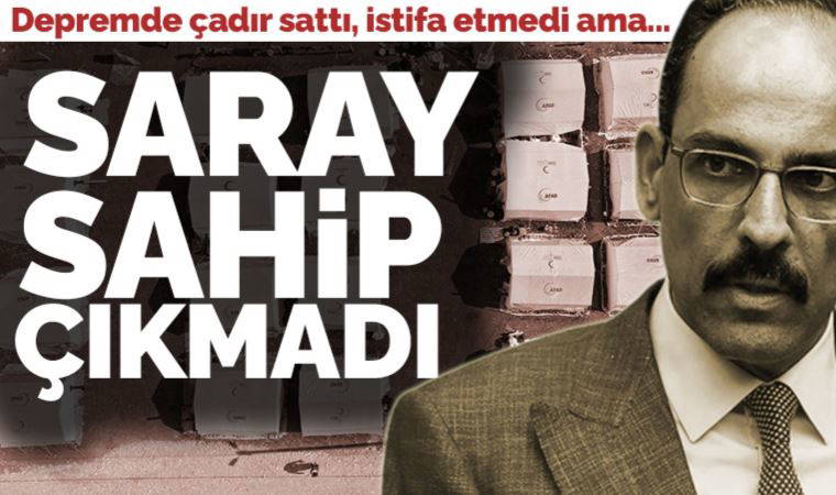 İbrahim Kalın'dan 'Kızılay' sorusuna yanıt: 'Çadır satması yanlıştı'