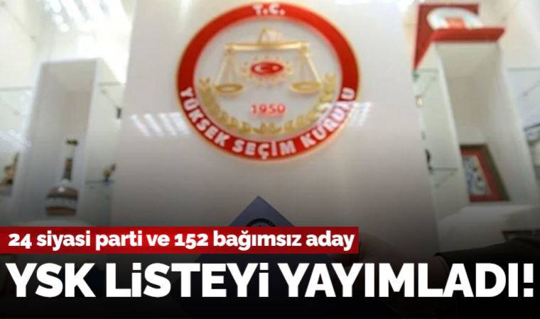 Son Dakika: YSK geçici aday listesini yayımladı!