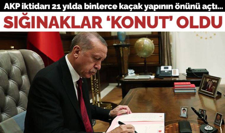 AKP iktidarı binlerce kaçak yapının önünü açtı: Sığınaklar konut oldu!