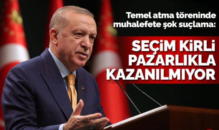 Son dakika... Erdoğan Şanlıurfa'da 'anahtar teslim töreni'nde, muhalefeti hedef aldı: Seçim kirli pazarlıklarla kazanılmıyor