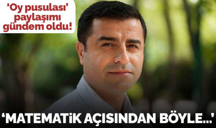 Selahattin Demirtaş 'oy pusulasını' paylaştı: 'Matematik açısından aslında böyle...'